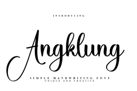 Angklung: The Bold Script Typeface for Modern Editorial Design