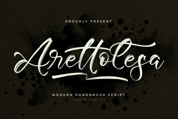 Arettolesa: A Modern Script Font for Editorial Design