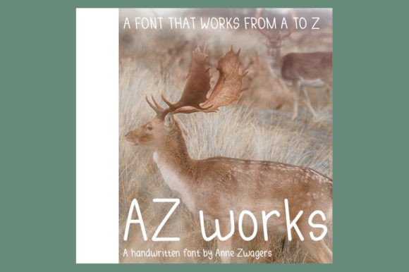 Az Works: A Handwritten Font for Creative Projects