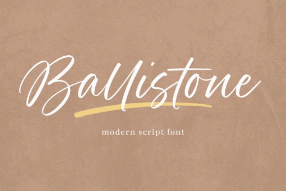 Ballistone: A Script Font for Bold Branding and Design