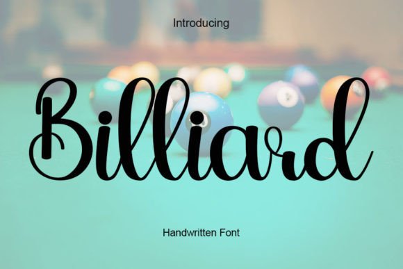 Billiard Font for Campaign Design: A Stylish Touch in Branding