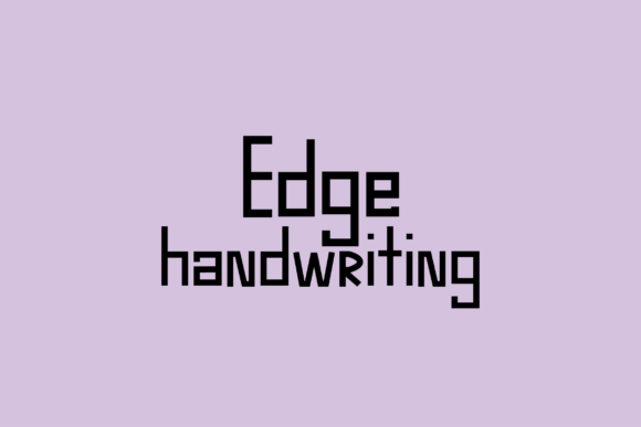 Bring Your Handmade Creations to Life with the Edge Font