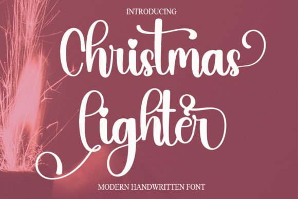 Christmas Lighter Font Review for Editorial Design