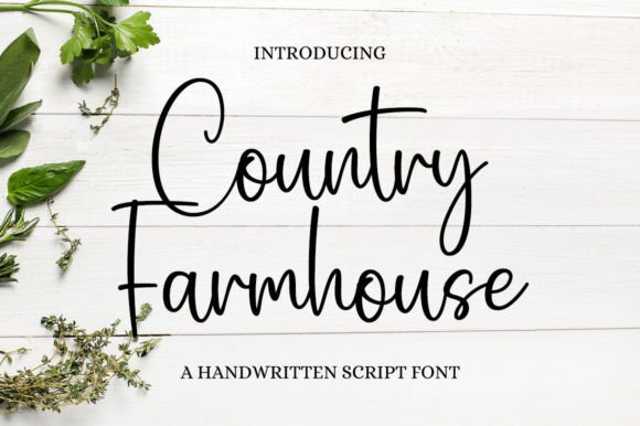 Country Farmhouse Font for Handmade Creations