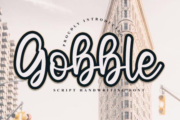 Gobble: The Handwritten Typeface for Modern Brand Identity
