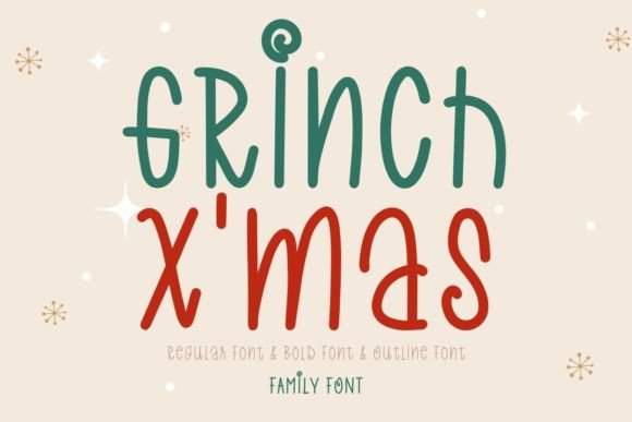 Grinch X'mas: The Playful Typeface That Transforms Small Business Branding