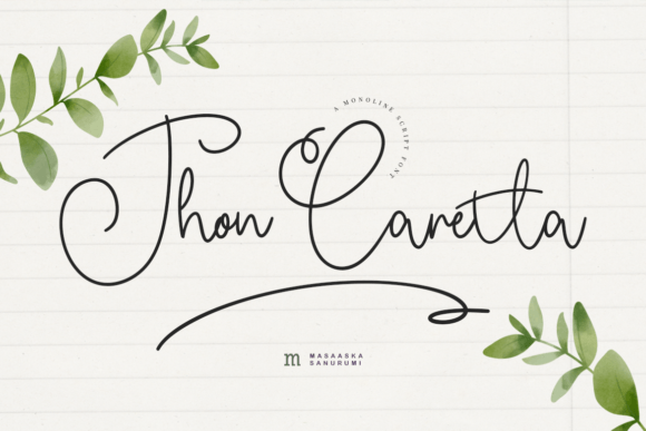 Jhon Caretta: A Modern Script Font for Web Design