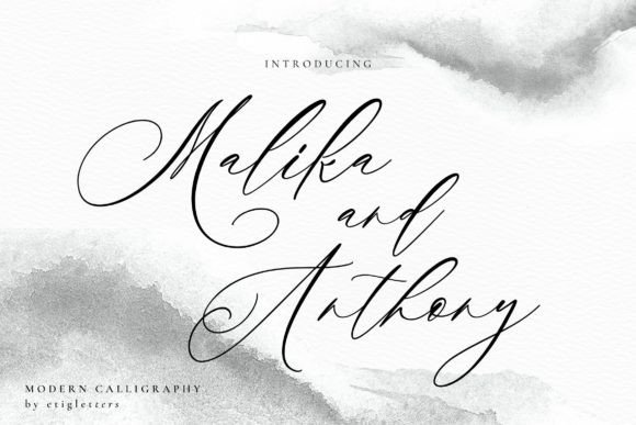 Malika and Anthony: A Handwritten Typeface for Editorial Design