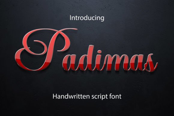 Padimas – A Modern Script Font for Handmade Creations