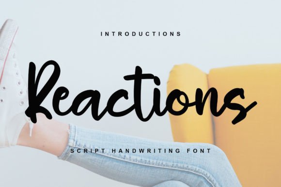 Reactions Font for Modern Marketing and Design