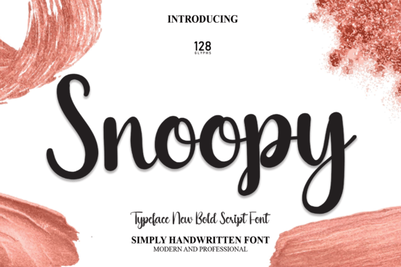 Snoopy Script Font for Handmade Creations