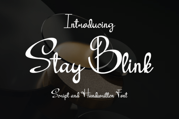 Stay Blink: A Handwritten Font for Modern Web Design