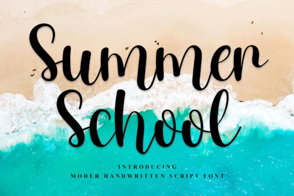 Summer School Font for Digital Campaigns
