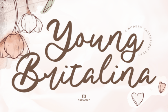 Young Britalina: A Modern Script Font for Creative Projects